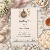 Nesting party bird spring baby shower invitation