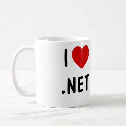 .NETが大好き コーヒーマグカップ (左)