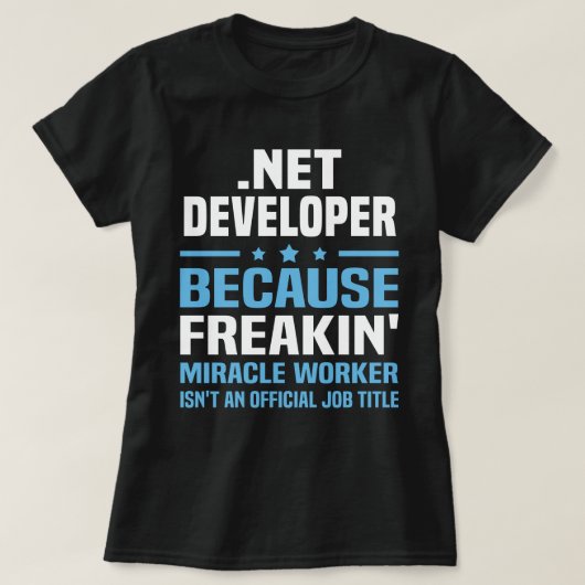 .Net開発者 Tシャツ (デザイン正面)