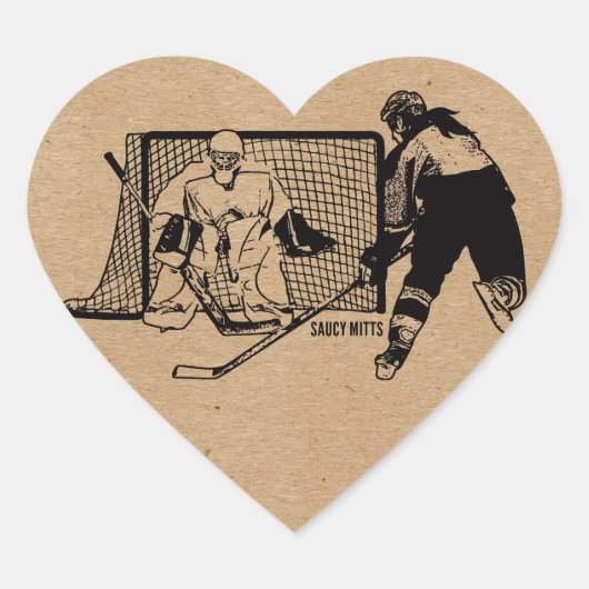 Net Hockey Playerで撮影（メス） ハートシール (正面)