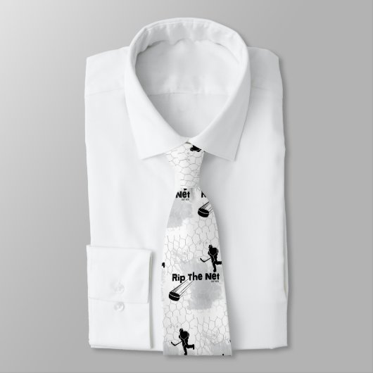 Net Hockey Player Grayを取り込む ネクタイ (タイ)