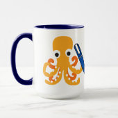 Net Mugをキャストし、アートを両面に マグカップ (左)