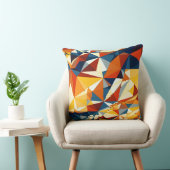 Net of multicolored triangles クッション (椅子)