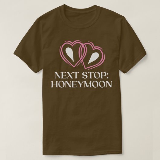 Net Stop Honeymoon Wedding Party Husband And Wife  Tシャツ (デザイン正面)