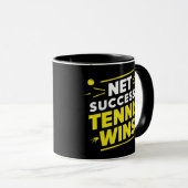 Net Success Tennis Wins、スポーツマグ マグカップ (正面右)