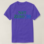 Net Zero 2050 Climate Change Carbon Emissions Redu Tシャツ (デザイン正面)