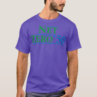 Net Zero 2050 Climate Change Carbon Emissions Redu Tシャツ