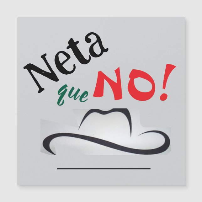 Neta que No! (正面)