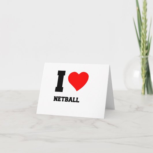 NETBALLが大好き サンキューカード (正面)
