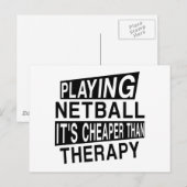 NETBALLそれはセラピーよりも安い ポストカード (正面/裏面)