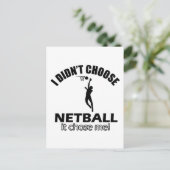 Netballを選択していない ポストカード (スタンド正面)