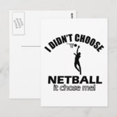 Netballを選択していない ポストカード (正面/裏面)