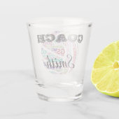 Netballコパーソナライズされたーチの贈り物 ショットグラス (裏面)
