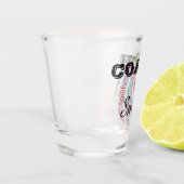 Netballコパーソナライズされたーチの贈り物 ショットグラス (左)