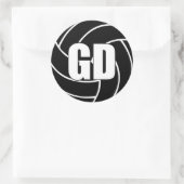 Netballゴールディフェンス, GD, Netball Teamスタンプ ラウンドシール (バッグ)