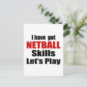 NETBALLスキルデザイン ポストカード (スタンド正面)