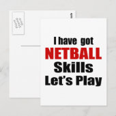 NETBALLスキルデザイン ポストカード (正面/裏面)