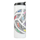 Netballパーソナライズされたチーム/コーチのサーマル·マグ タンブラー (回転左)