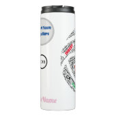 Netballパーソナライズされたチーム/コーチのサーマル·マグ タンブラー (裏面)