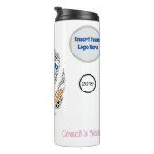 Netballパーソナライズされたチーム/コーチのサーマル·マグ タンブラー (回転右)