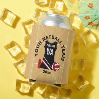 Netballパーソナライズされた選手チーム賞 缶クーラー