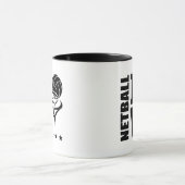 Netballプレイヤー私はNetball Mugが大好き マグカップ (中央)
