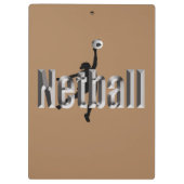 Netballプレーヤーと次元名、 クリップボード (裏面)