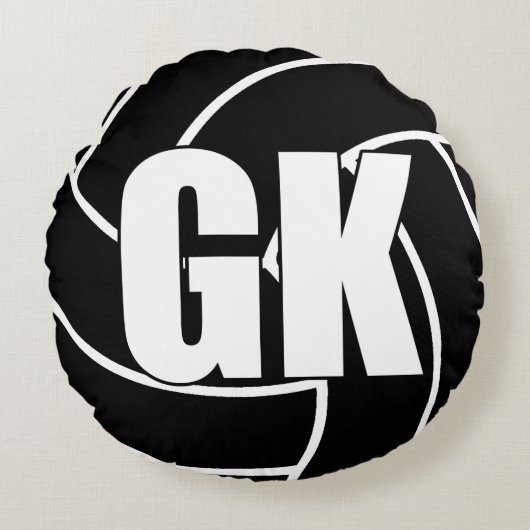 Netballプレーヤー – ゴールキーパー – GK ラウンドクッション (正面)