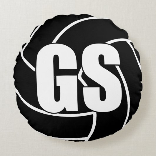 Netballプレーヤー – ゴールシュート – GS ラウンドクッション (正面)