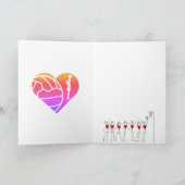 Netballポジションをテーマにしたコーチありがとうございました サンキューカード (内部)