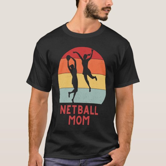 Netballママsisterhood女の子チームウェアnetba Tシャツ (正面)