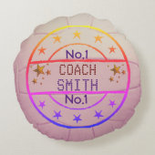 Netball Ballカスタムのベストコーチ ラウンドクッション (裏面)