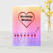 Netball Greetingsハッピーバースデー カード (黄色い花)