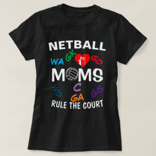 Netball Mumsルールの位置決め Tシャツ