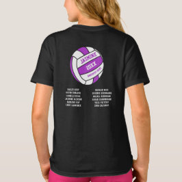 Netball purple white out teams T-Shirt Tシャツ