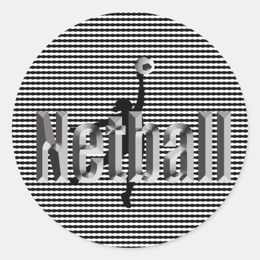 Netball The Game, Round Stickers ラウンドシール (正面)