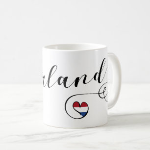 Netderlandハートマグ、オランダ コーヒーマグカップ