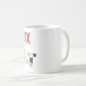 Netflixとキルトコーヒーマグ – キルターおもしろいギフト コーヒーマグカップ (正面右)