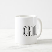 NetflixとChillのおもしろいことわざ コーヒーマグカップ (正面右)