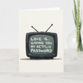 Netflix Password Sharing Love Card カード (正面)