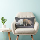 Netherlandの小型ウサギ ランバークッション (椅子)