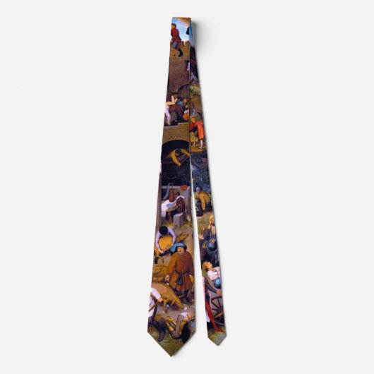 Netherlandish Proverbs, Pieter Bruegel the Elder ネクタイ (正面)