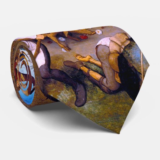 Netherlandish Proverbs, Pieter Bruegel the Elder ネクタイ (ロール)