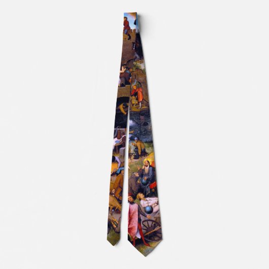 Netherlandish Proverbs, Pieter Bruegel the Elder ネクタイ (裏面)