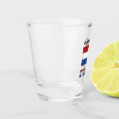 Netherlands and Netherlander Flag with Your Name ショットグラス (左)