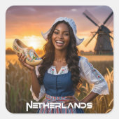 NETHERLANDS - DUTCH スクエアシール (正面)