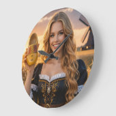 NETHERLANDS - DUTCH ラージ壁時計 (傾斜)