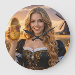 NETHERLANDS - DUTCH ラージ壁時計