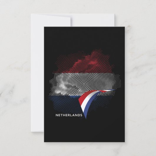 Netherlands flag サンキューカード (正面)