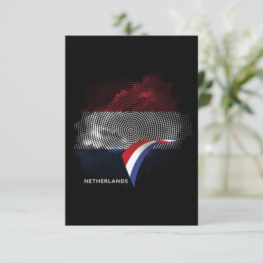 Netherlands flag サンキューカード (スタンド正面)
